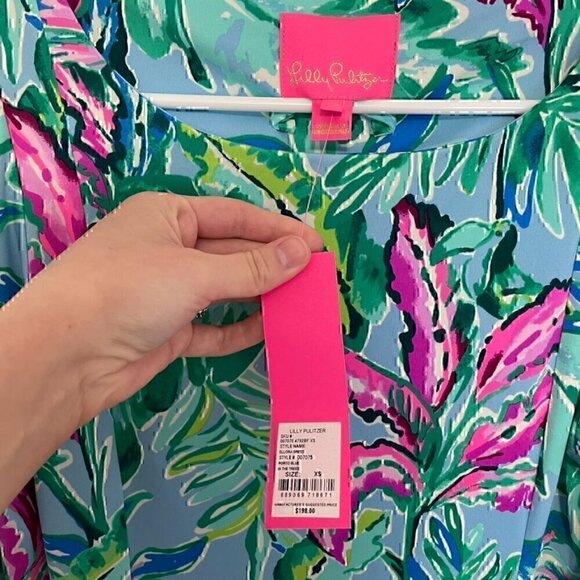 NEW NWT LILLY PULITZER Ellora Print Long Sleeve Dress Long Sleeve Fit Flare Mini - Picture 7 of 16